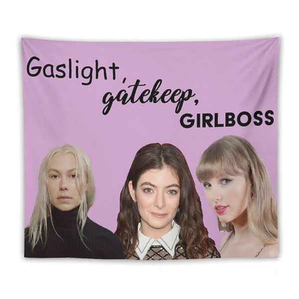 Gaslight Gatekeep Girl Boss Tapestry
