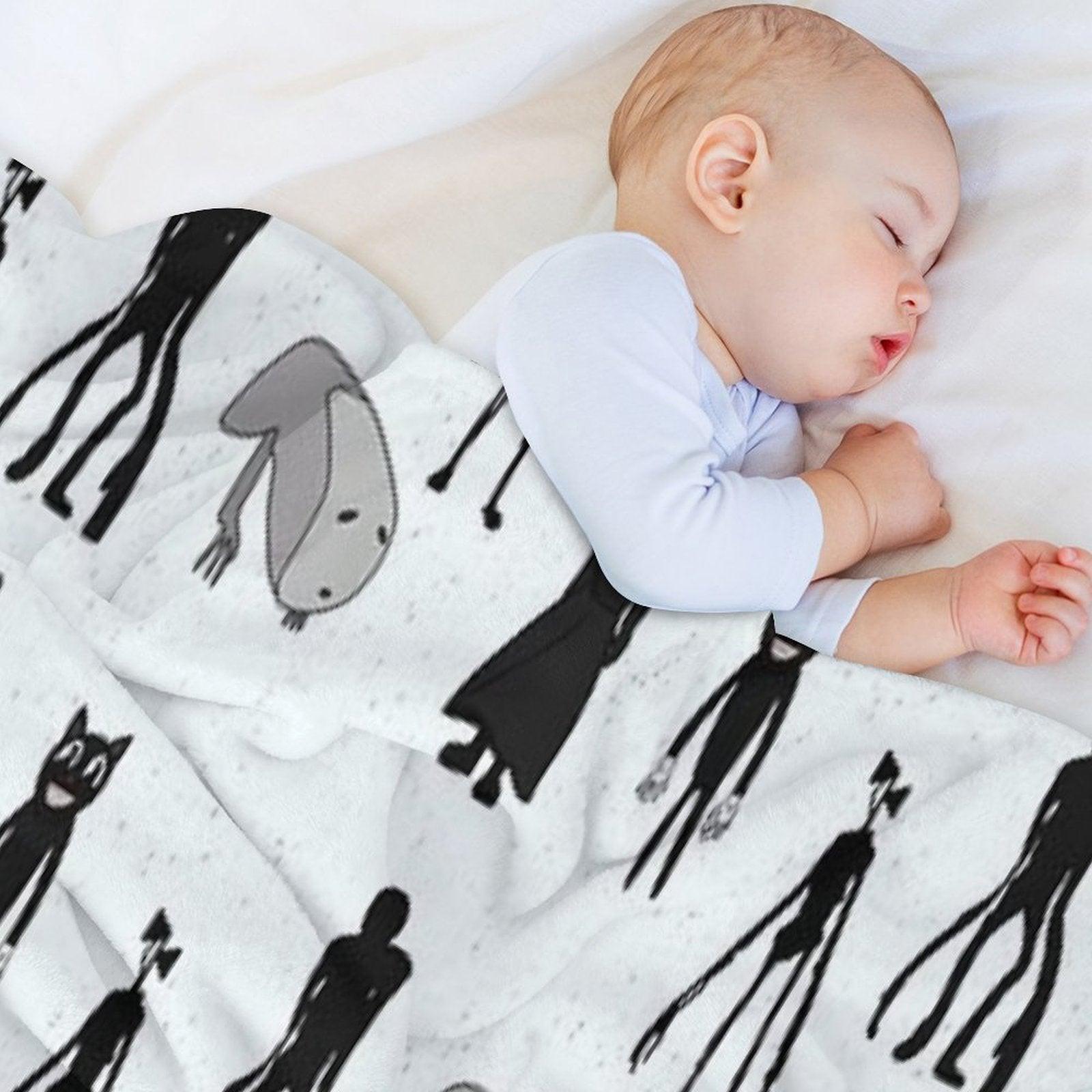 Siren Head, Breaking News, Witch Dr, Bridge Worm, Cartoon Cat Throw Blanket