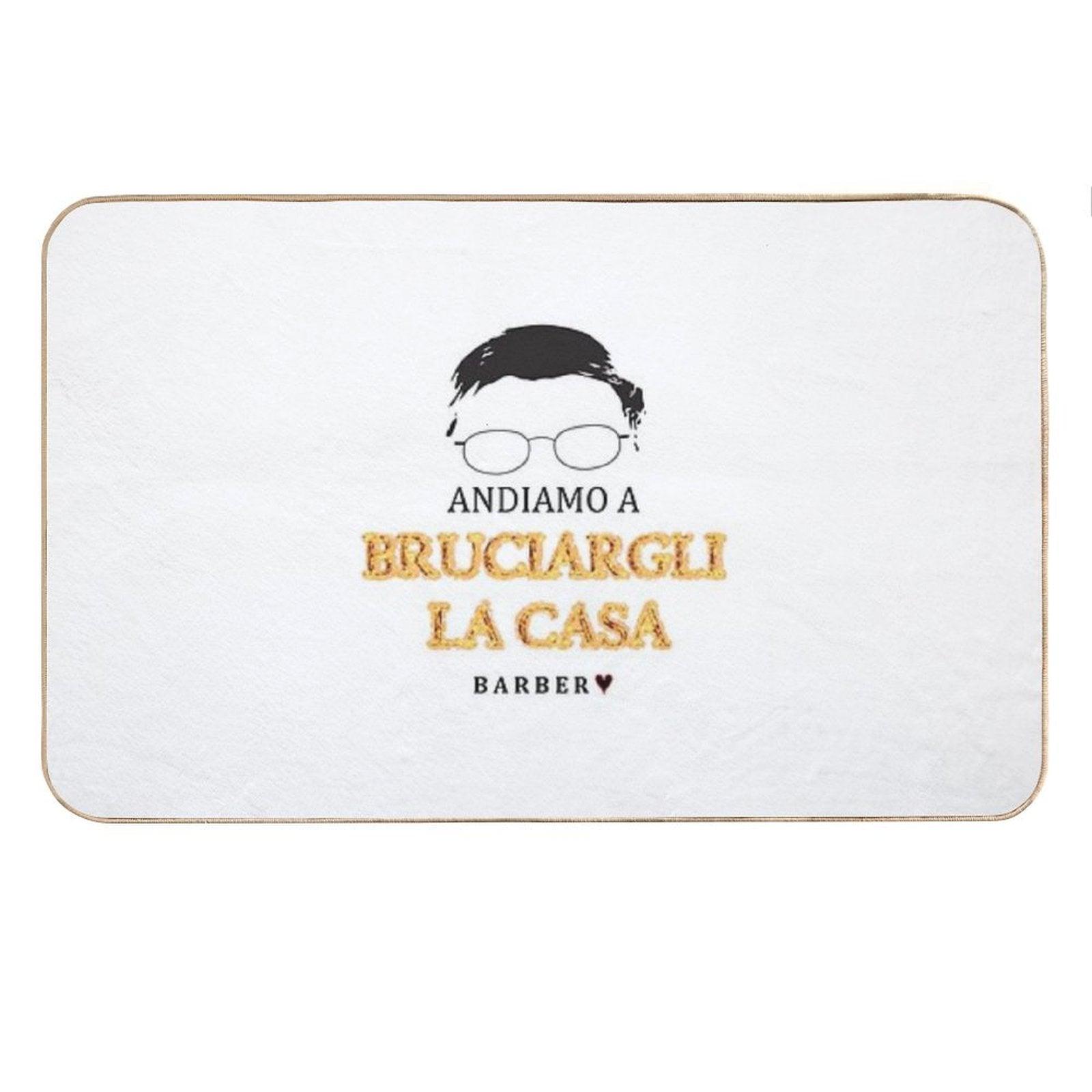 Alessandro Barbero - ANDIAMO A BRUCIARGLI LA CASA Bath Mat