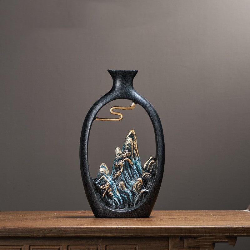 Gaoshan Chinese Scenery Vase