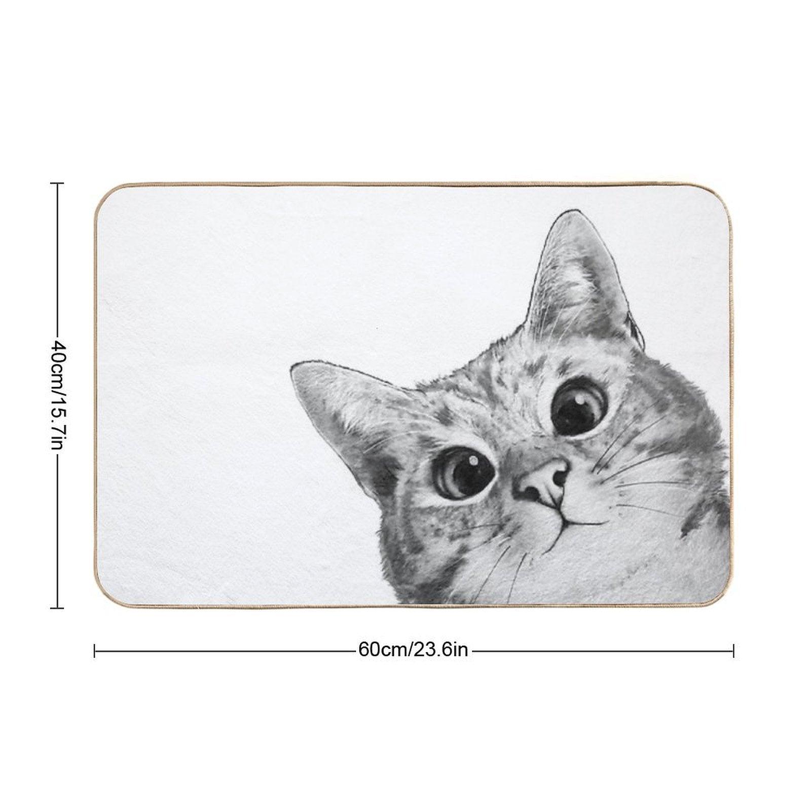 Sneaky Cat Bath Mat