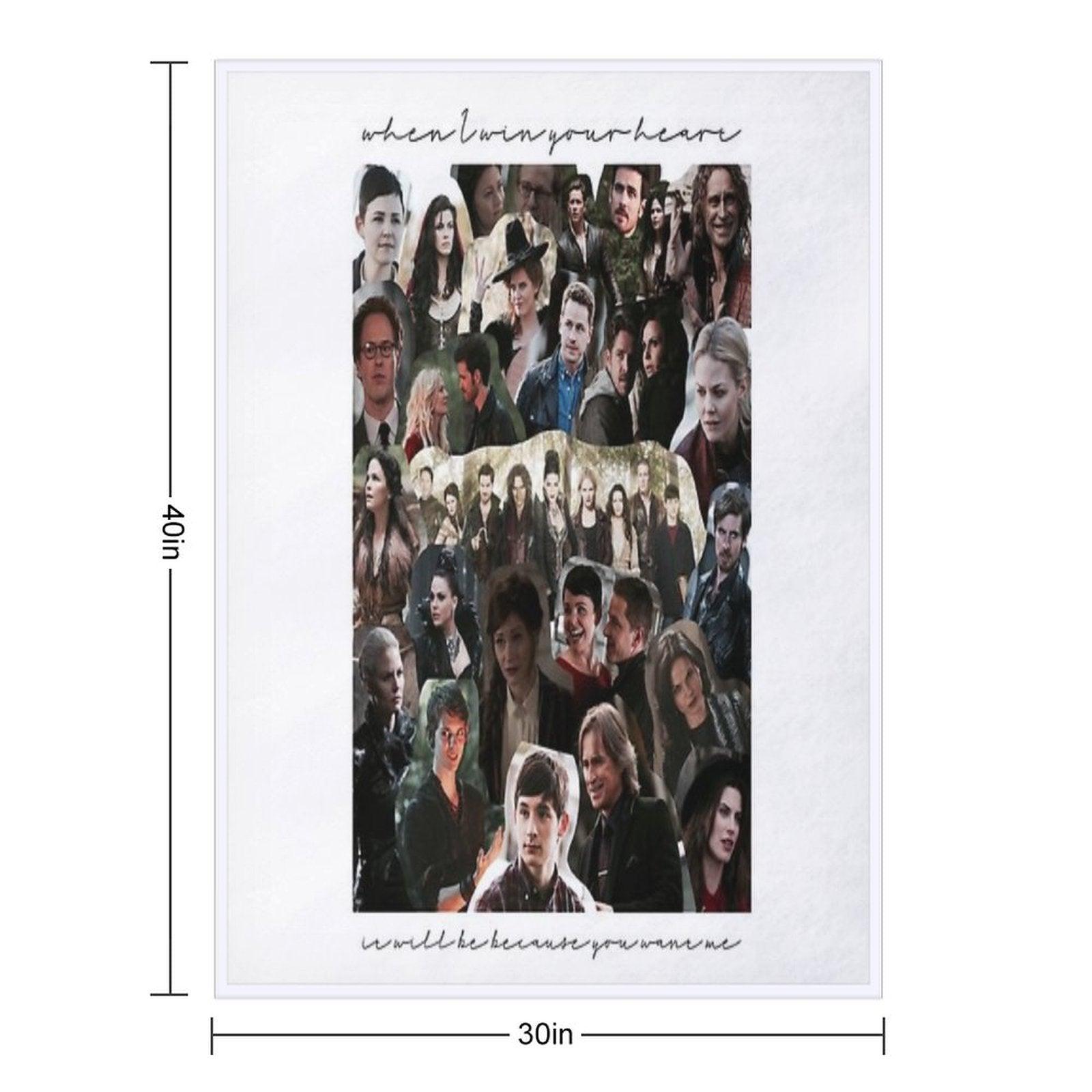 Once Upon A Time Collage Throw Blanket