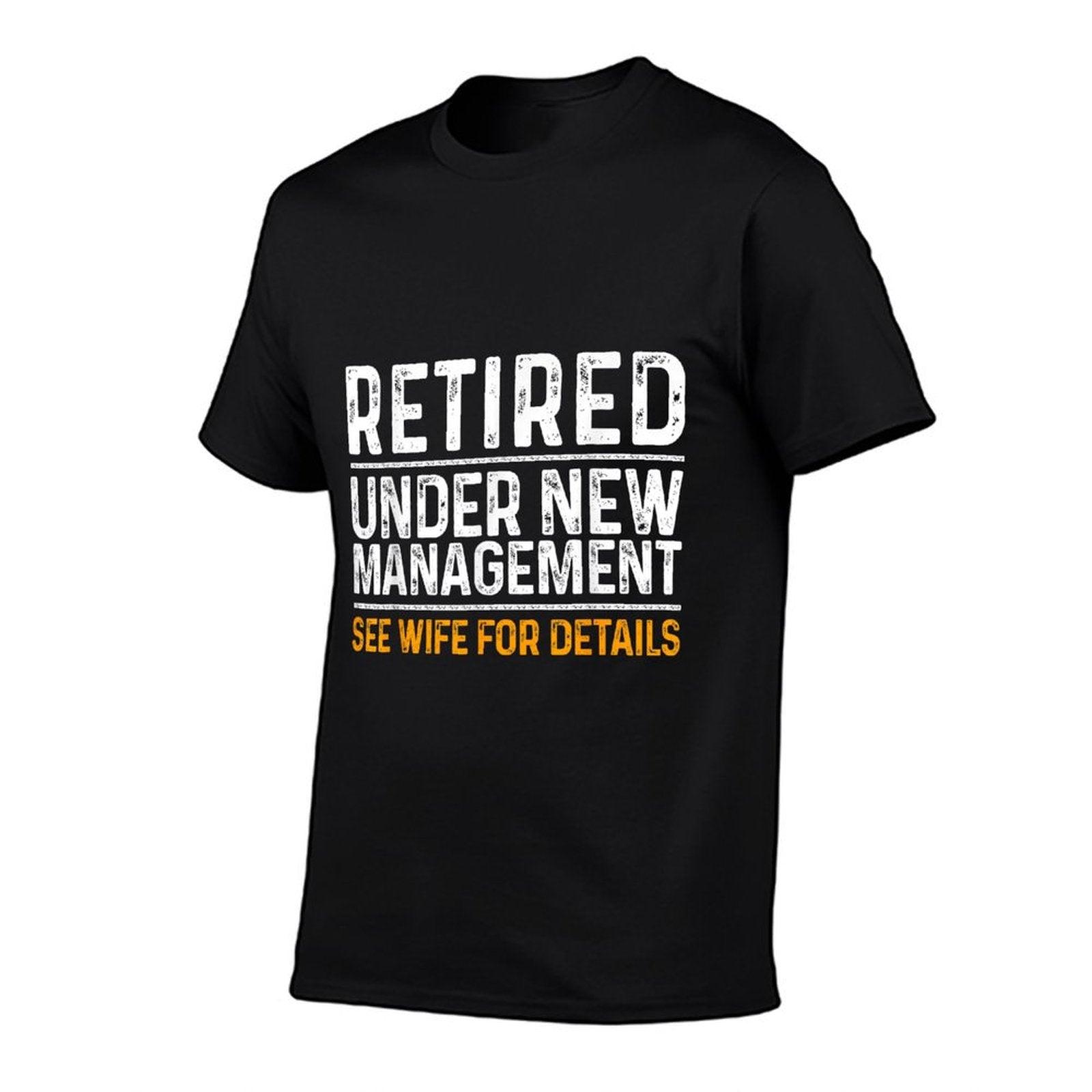 Funny Retirement Party Men's - Dad Humor, Classic Fit, - Black T-Shirt