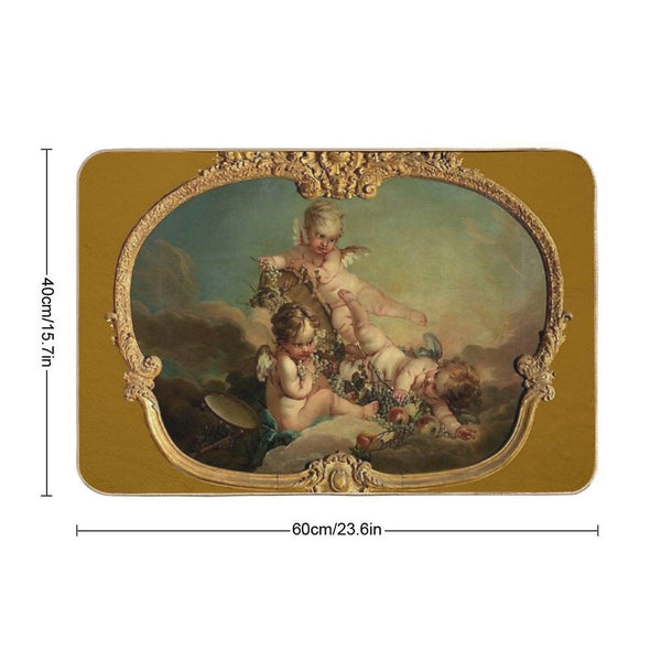 François Boucher Allegory of Autumn Bath Mat