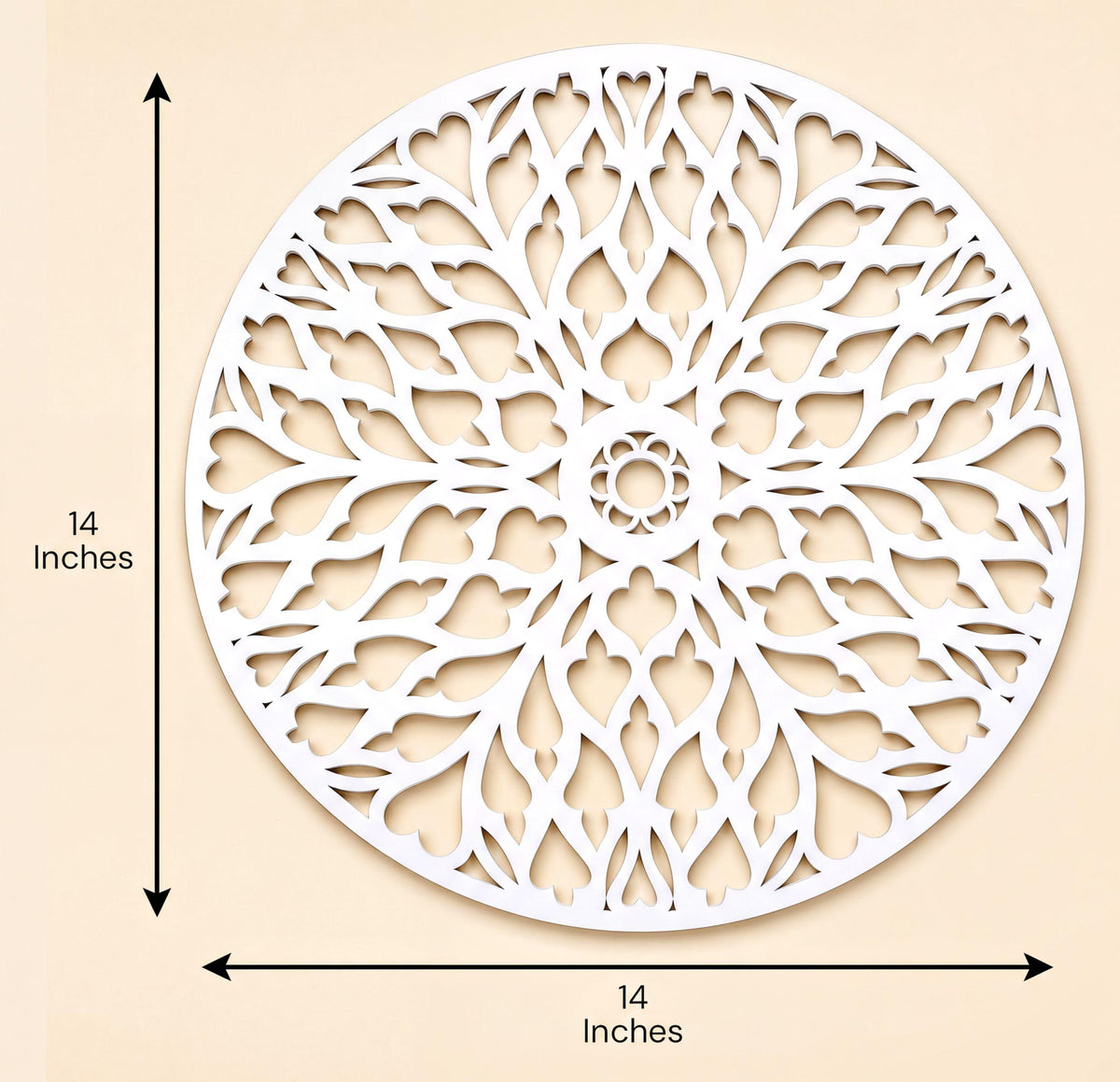 White Wooden Trivet - Heat Resistant Placemats for Dining Table Decor