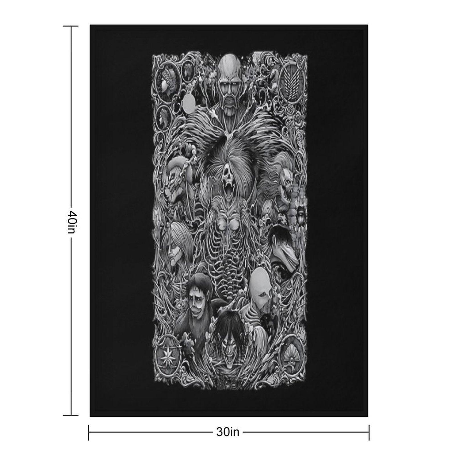 Roots Skull Throw Blanket