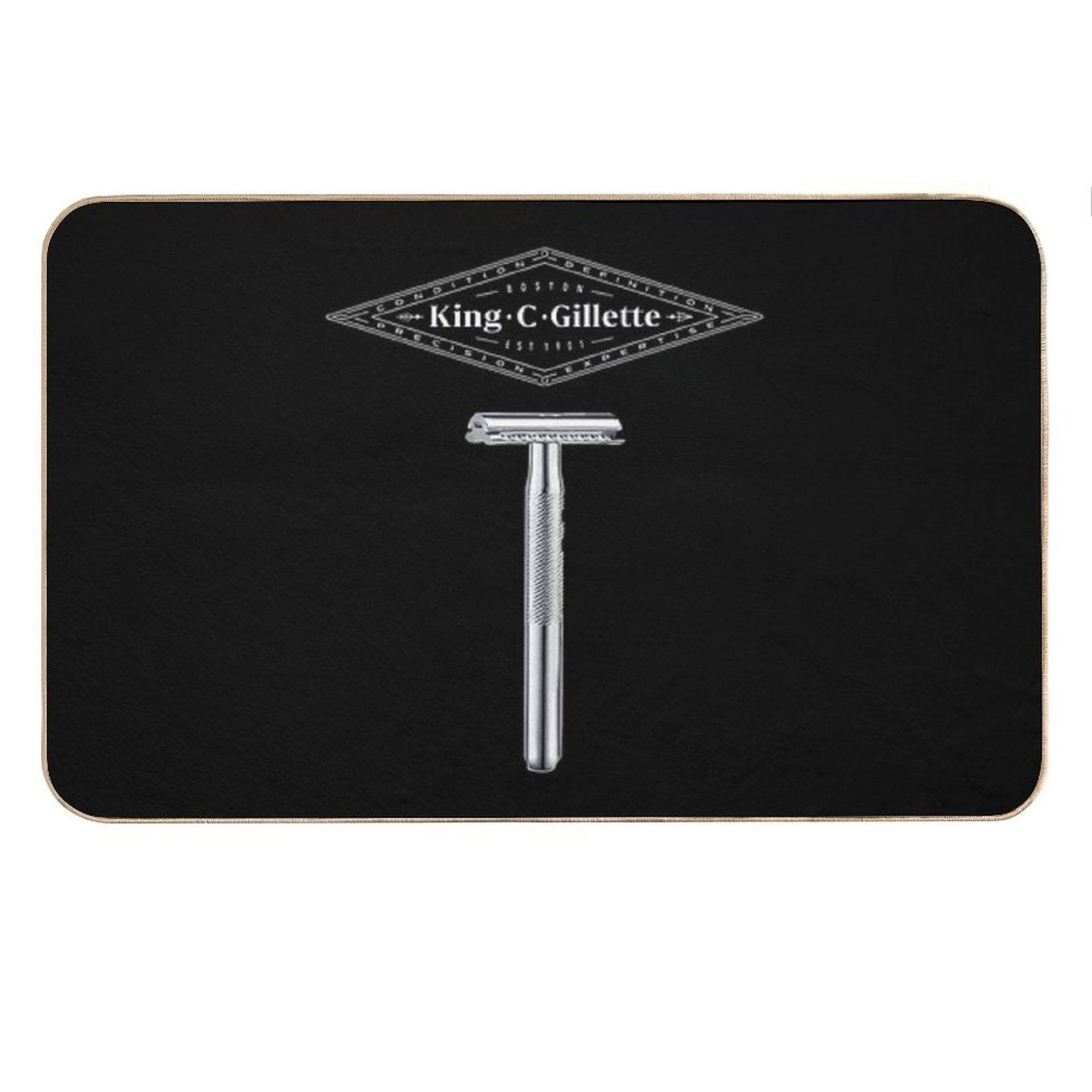 King C Gillette Safety Razor (Dark Colored Items) Bath Mat