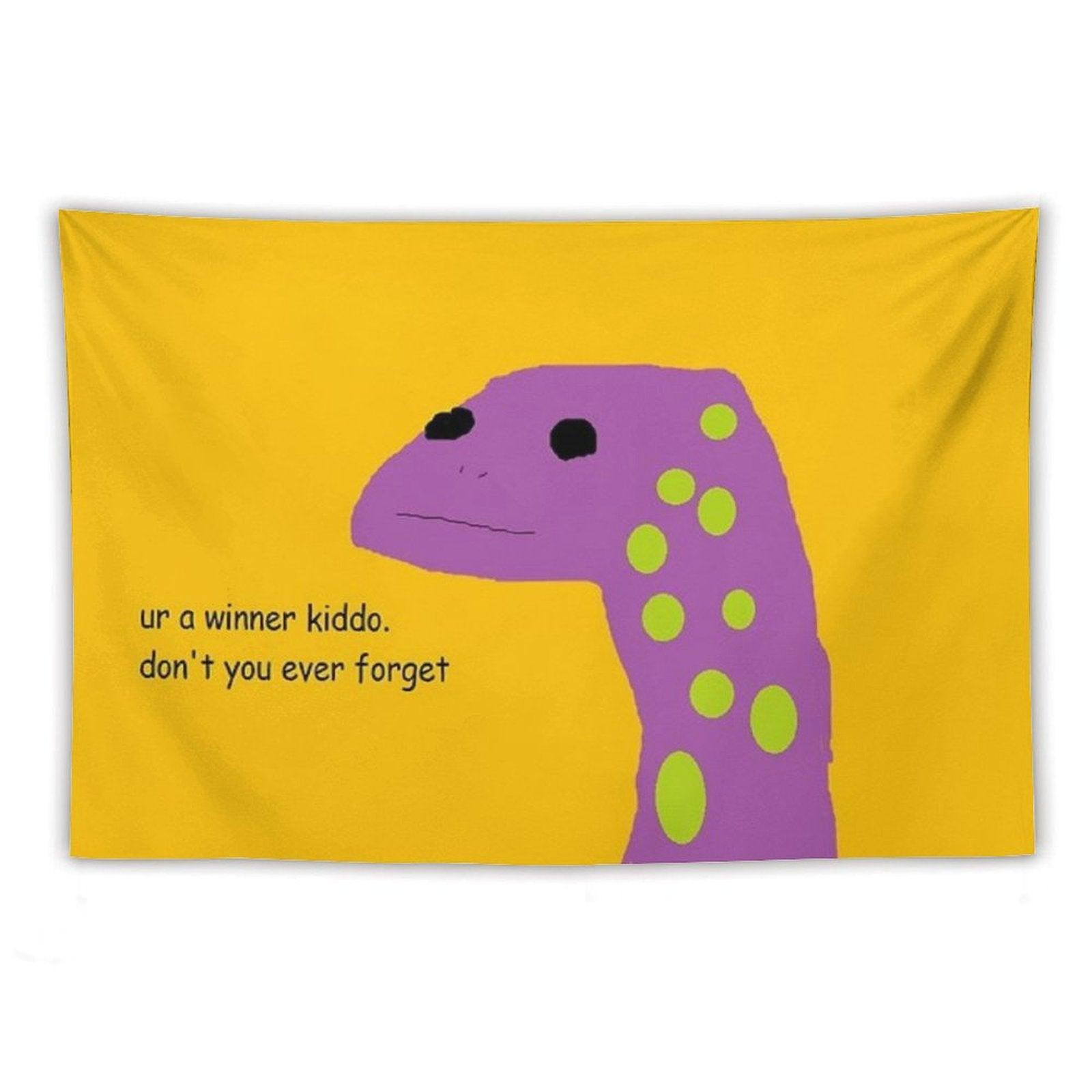 Motivational Lizard Tapestry