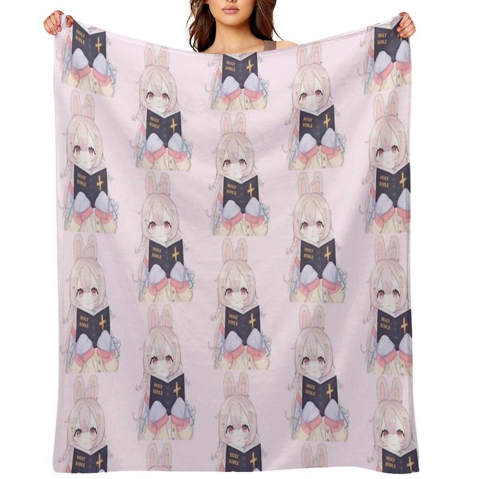 Pipkin Pippa Reading The Holy Bible Throw Blanket