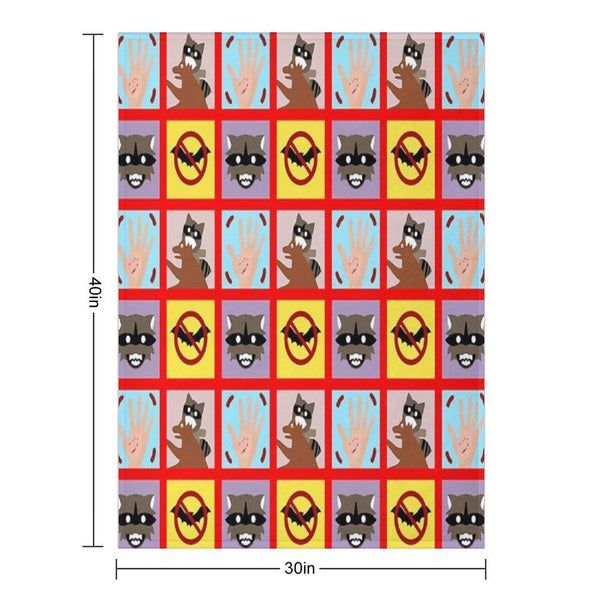 Rabies Quilt Throw Blanket