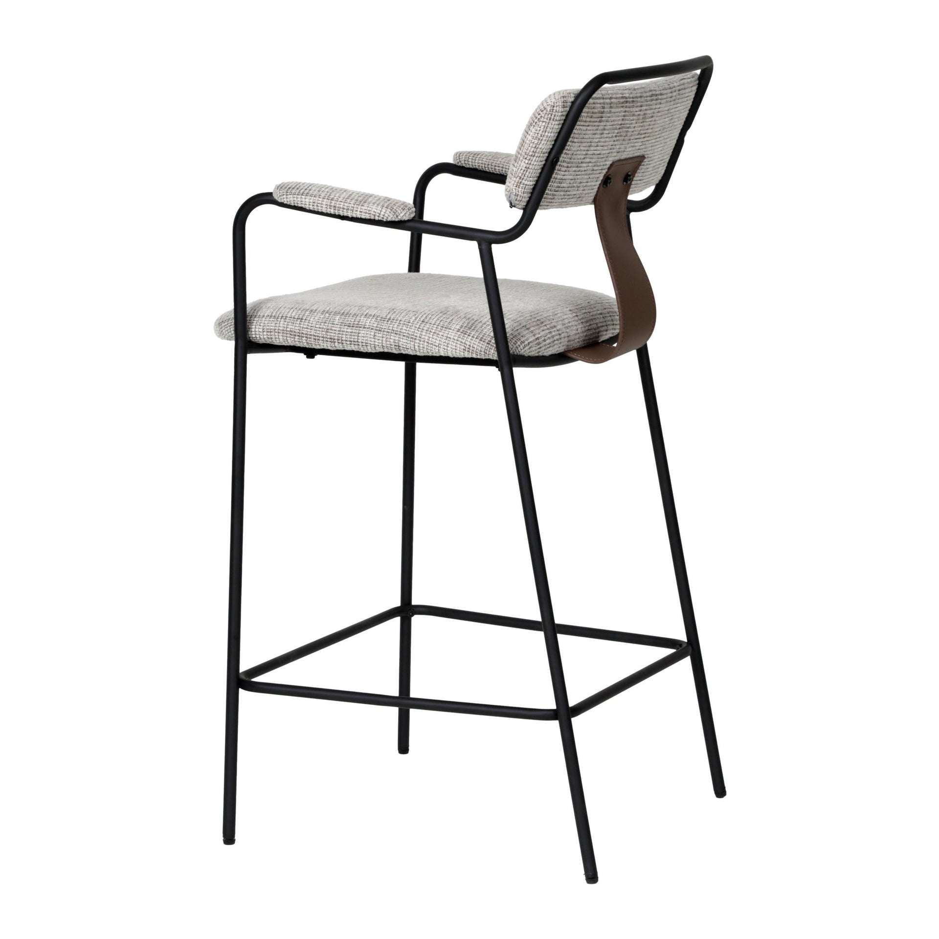 Couva Counter Stool (Set of 2) Gray Tweed