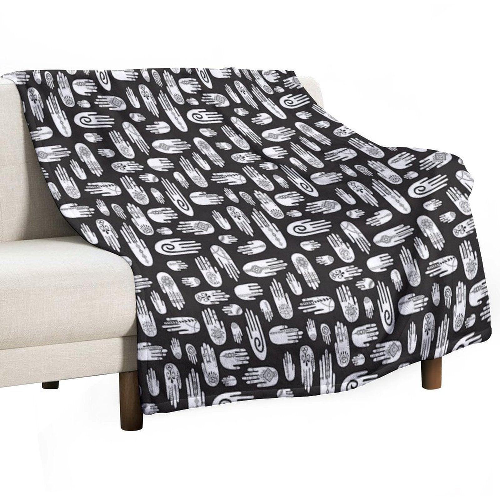 Boho Hands Throw Blanket