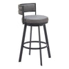 Gimsby Swivel Barstool Gray