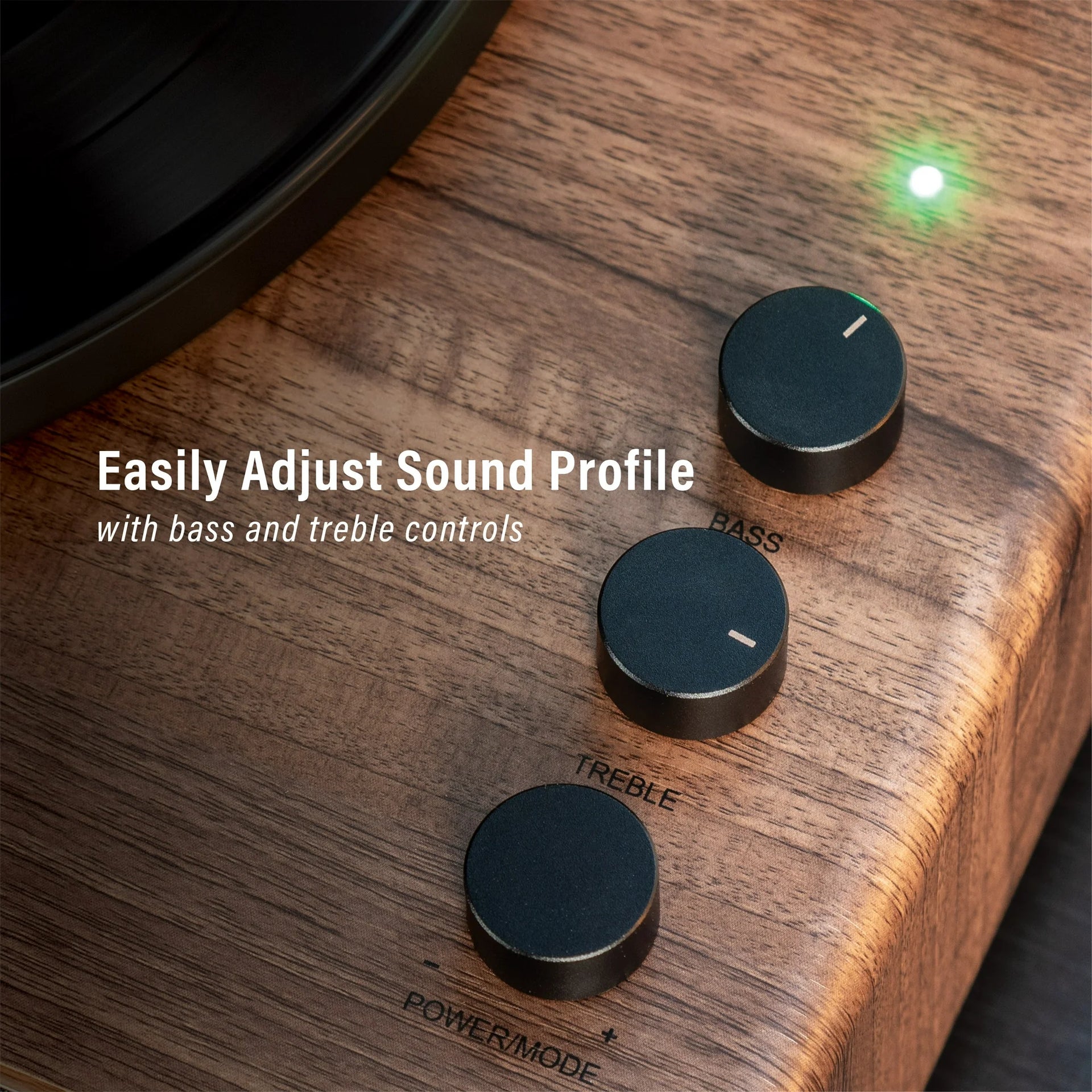 Crosley Stave Record Player - Walnut/Gold