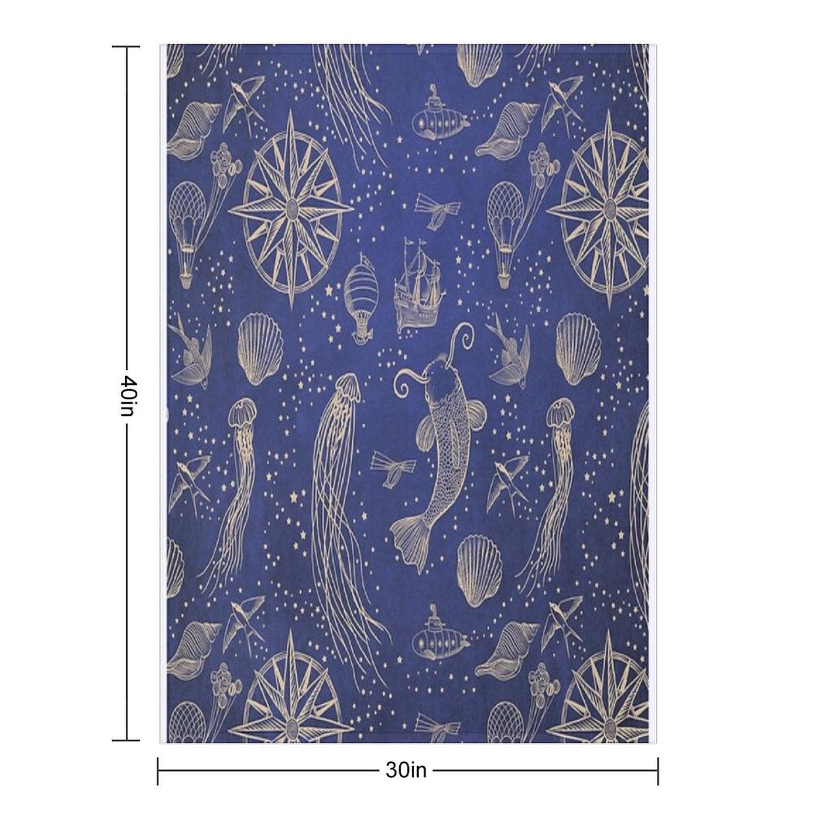 Ocean Meets Sky - Hardcase Throw Blanket
