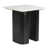 Fiora Side Table White & Black