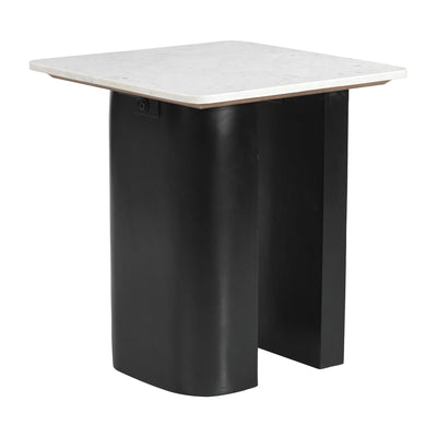 Fiora Side Table White & Black
