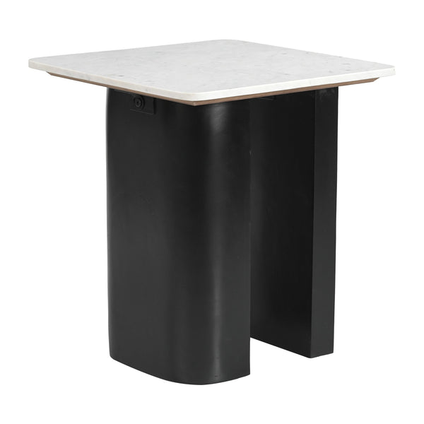 Fiora Side Table White & Black