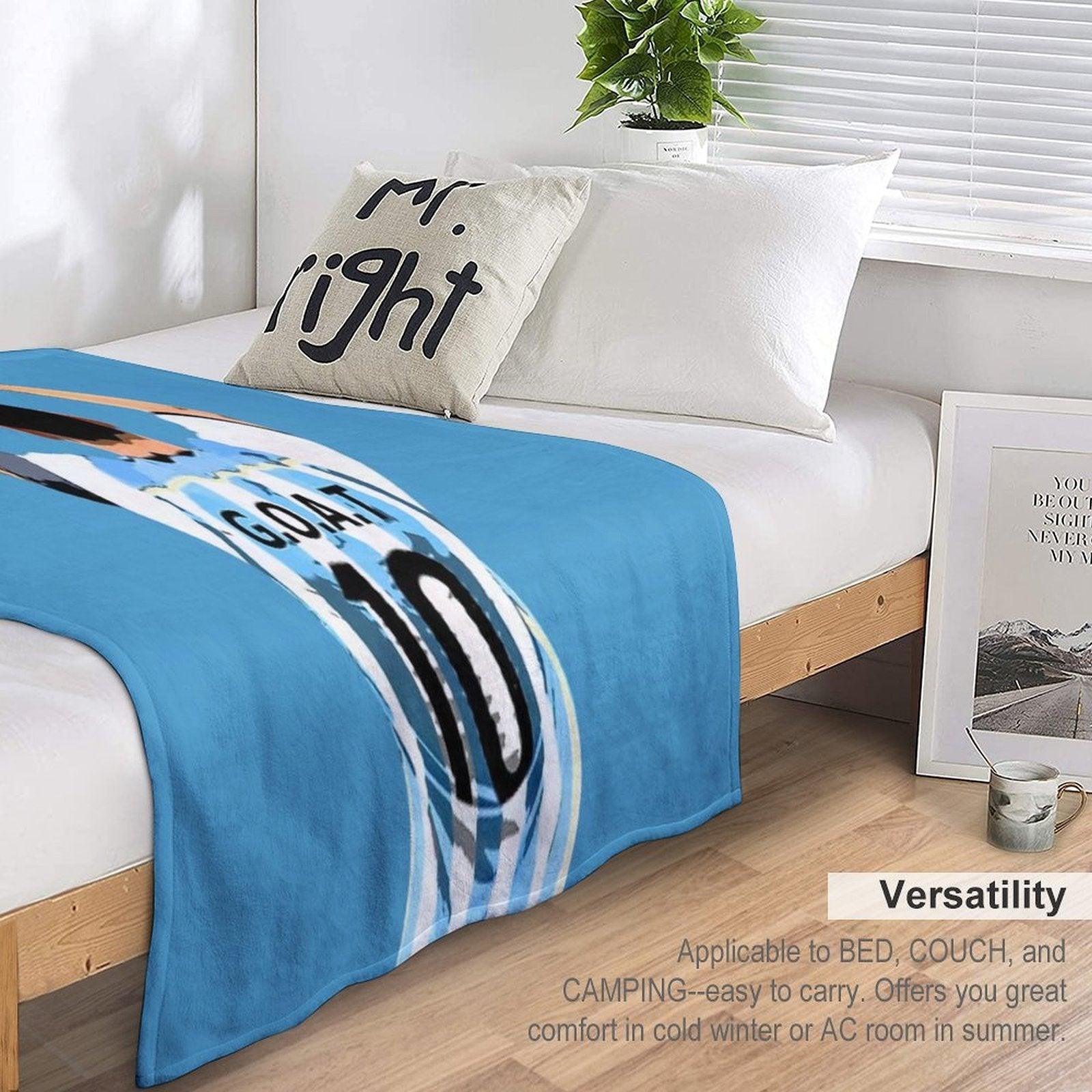 GOAT Football Shirt Throw Blanket