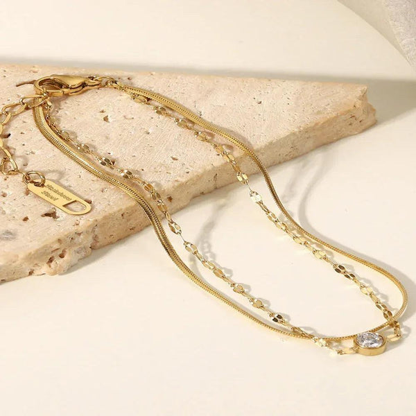 Double-Layered Herringbone Diamond Bracelet - Gifts for You 'n Me