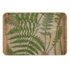 Vintage Foliage Hipster Botanical Print Fern Leaves Bath Mat