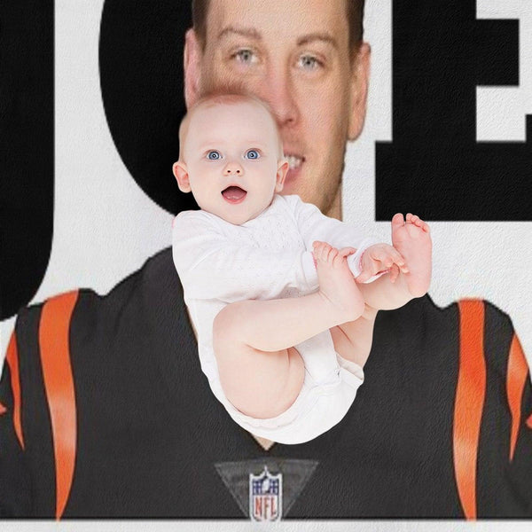 Joe Burrow Bengals Football Throw Blanket