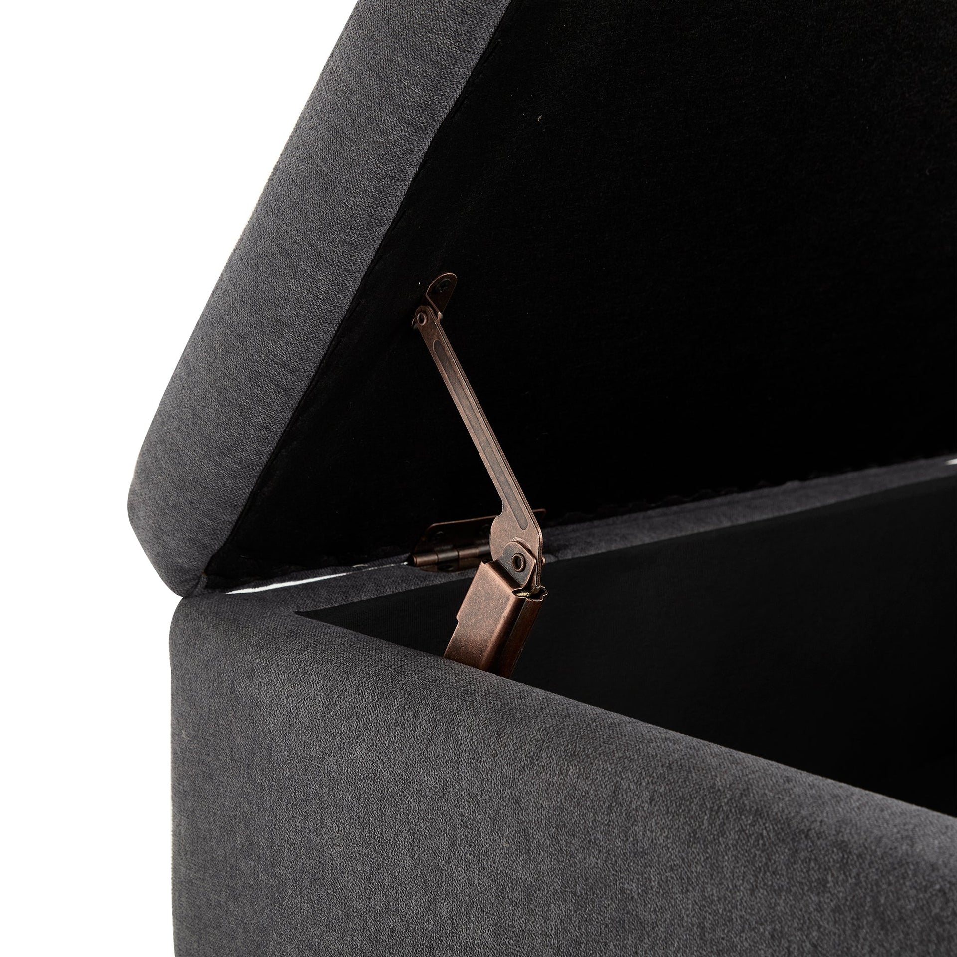 Mid-century modern square coffee table storage bench, assembled, suitable for living room, entryway and family room, used as a coffee table, stirrups, shoe bench