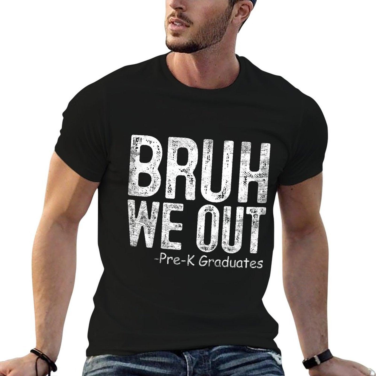 Kids Bruh We Out Pre-K Preschool Graduation 2024 Grad Gifts T-Shirt