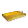 Alligator Gold Tray with Metal Handles