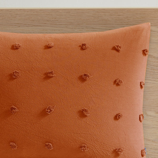 Brooklyn Cotton Jacquard Comforter Set with Euro Shams and Throw Pillows - Gifts for You 'n Me