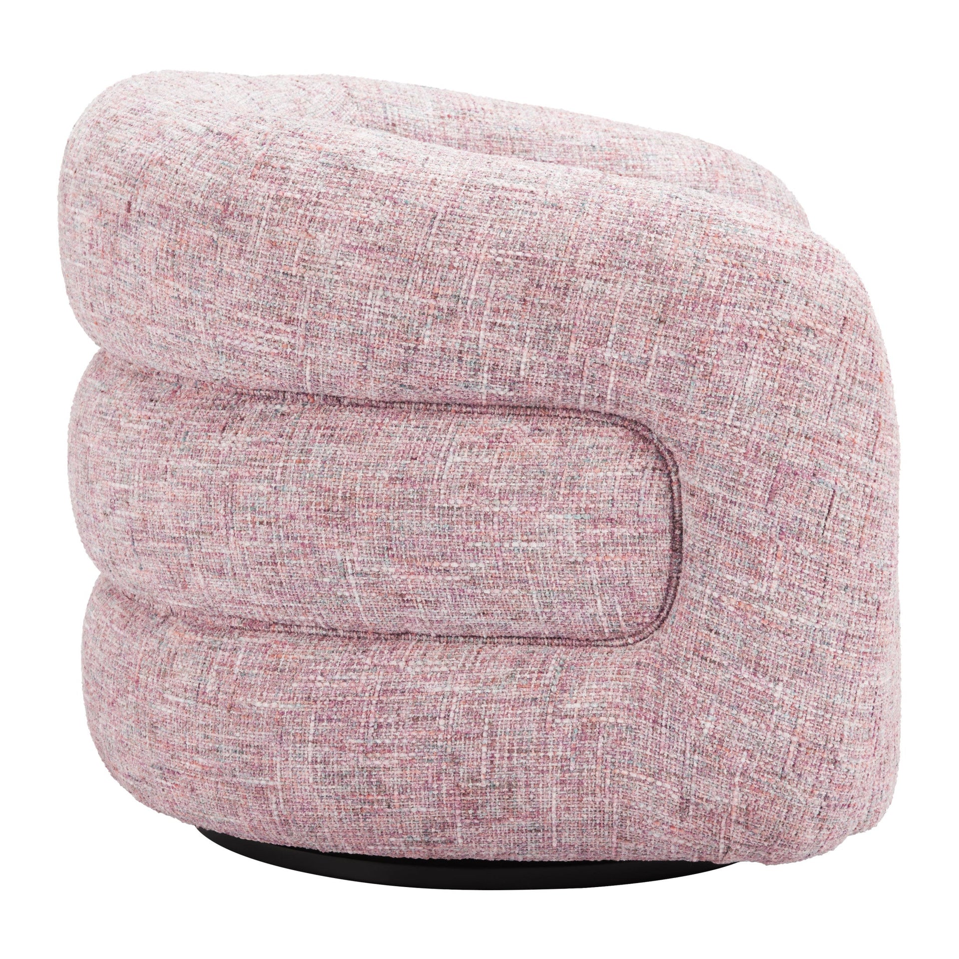 Refine Swivel Chair Pink Tweed