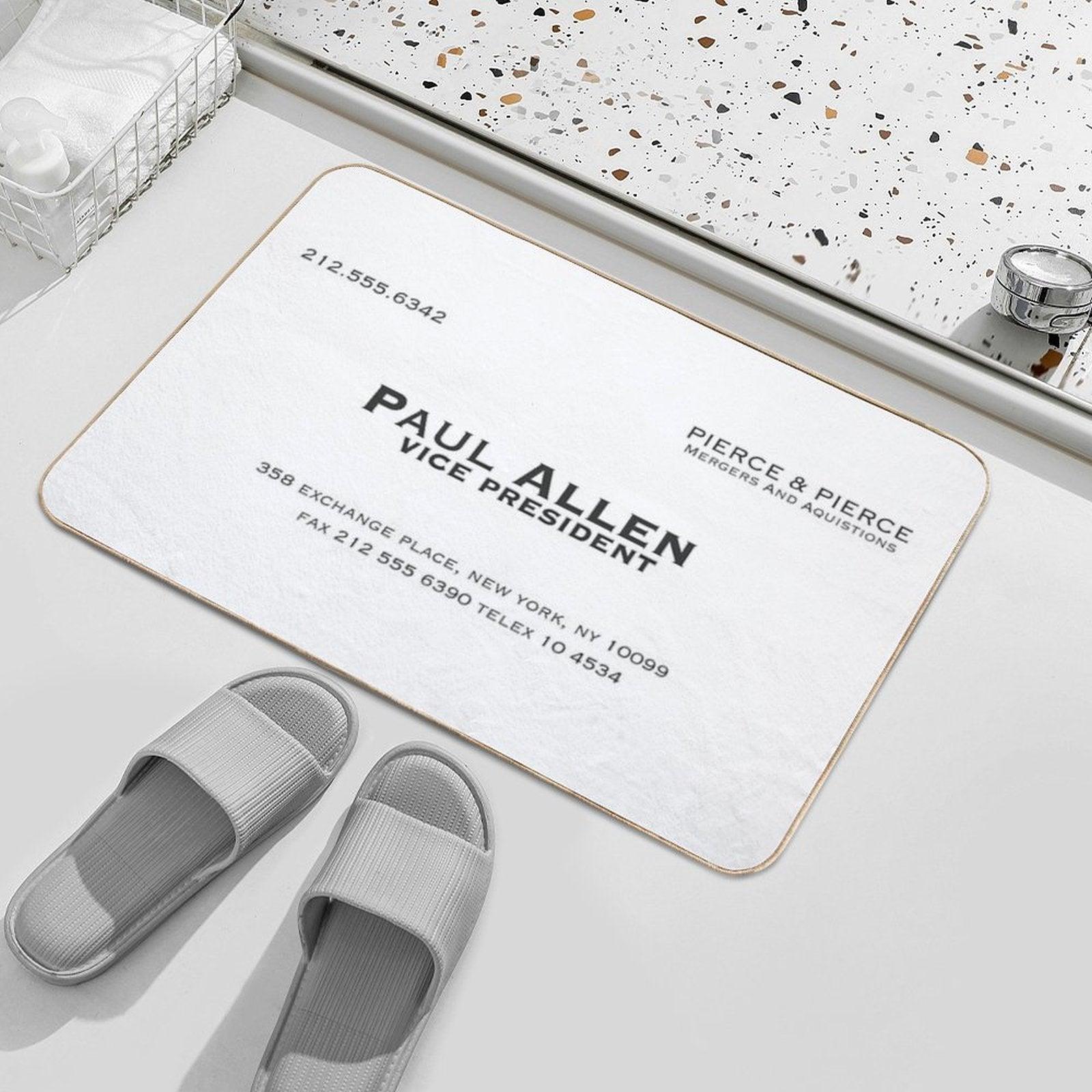 Paul Allen Business Card Bath Mat