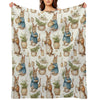Peter Rabbit Watercolour Lightweight Throw Blanket