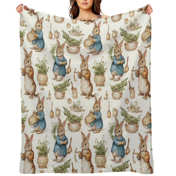 Peter Rabbit Watercolour Lightweight Throw Blanket