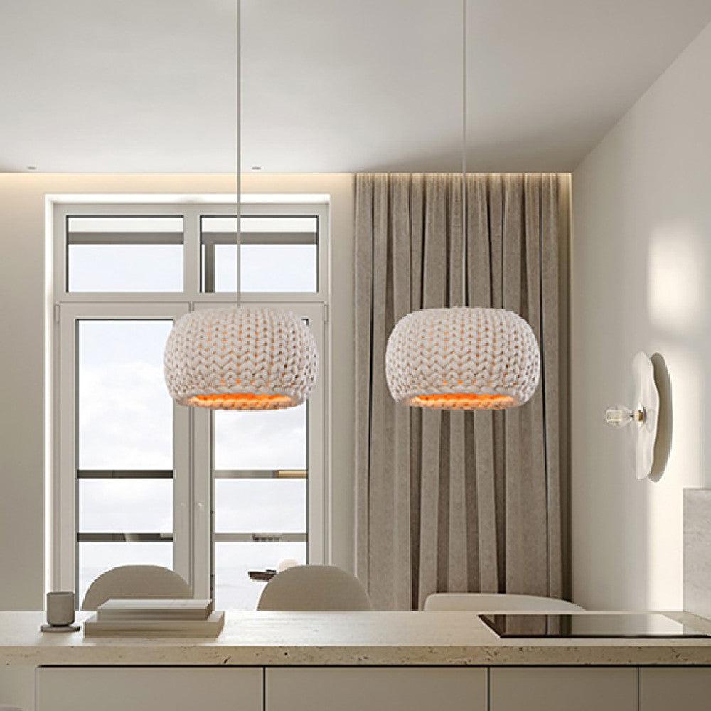 Japanese-style Ceiling Rope Art Chandelier