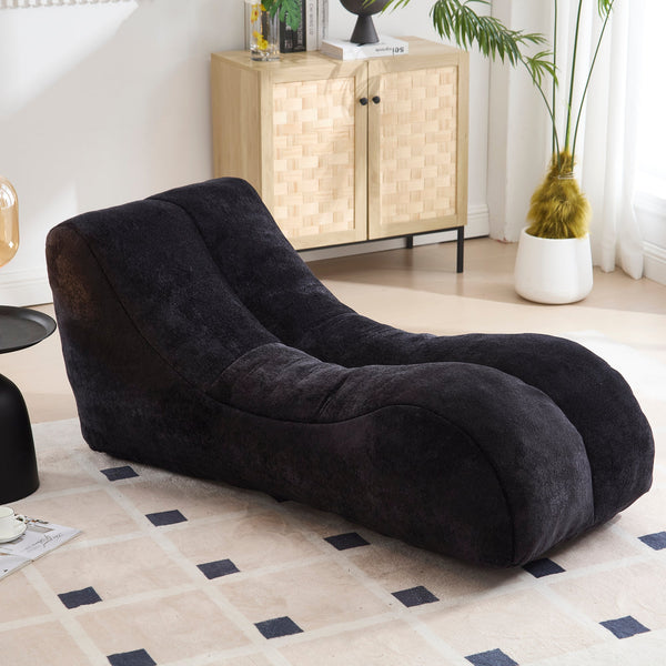 Black Bean Bag Sofa‑Lounger