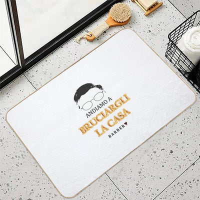 Alessandro Barbero - ANDIAMO A BRUCIARGLI LA CASA Bath Mat