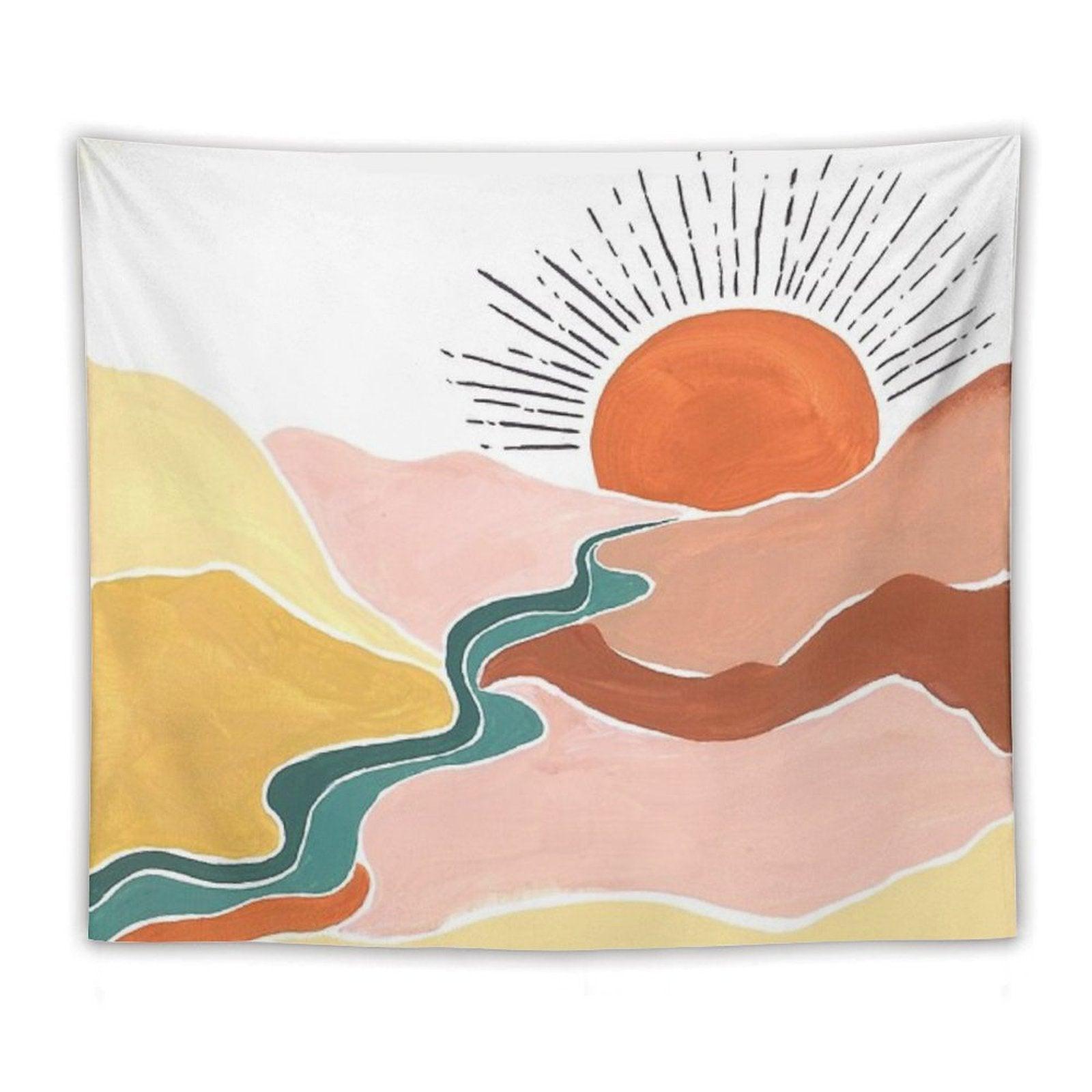 Sunrise Over Valley Tapestry