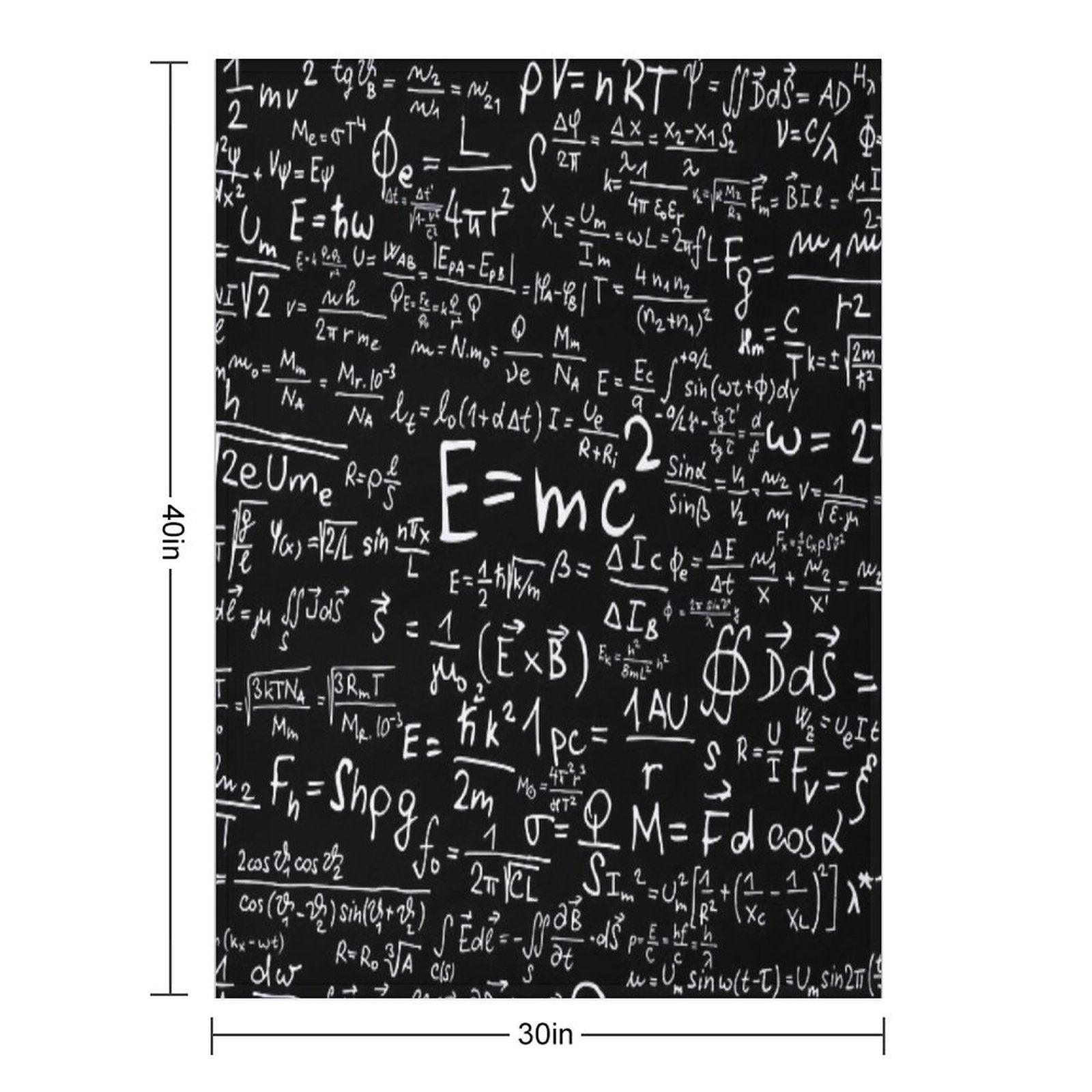 Physics Equations Throw Blanket