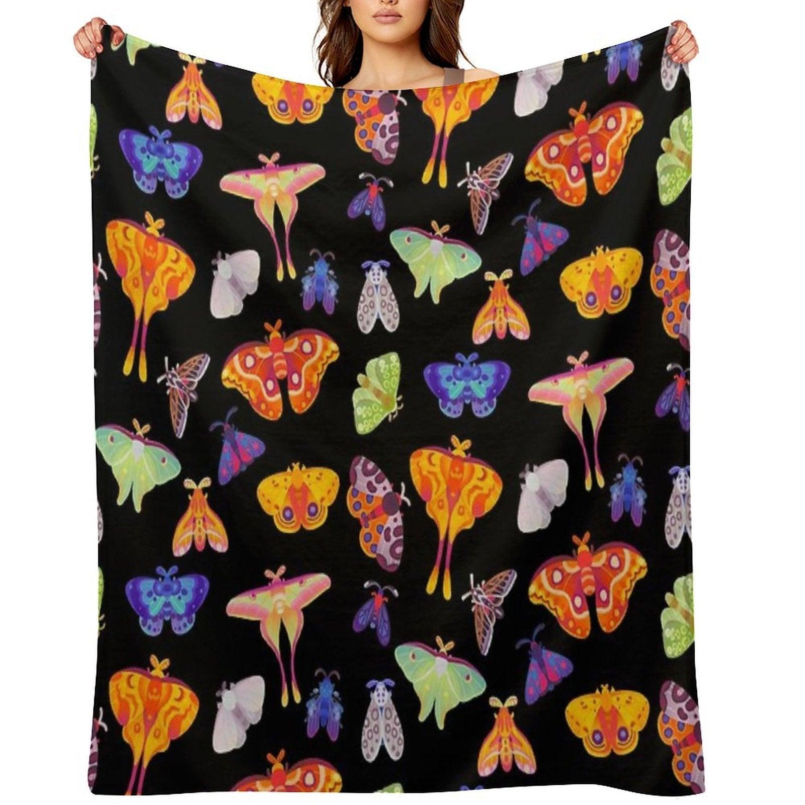 Moth Throw Blanket