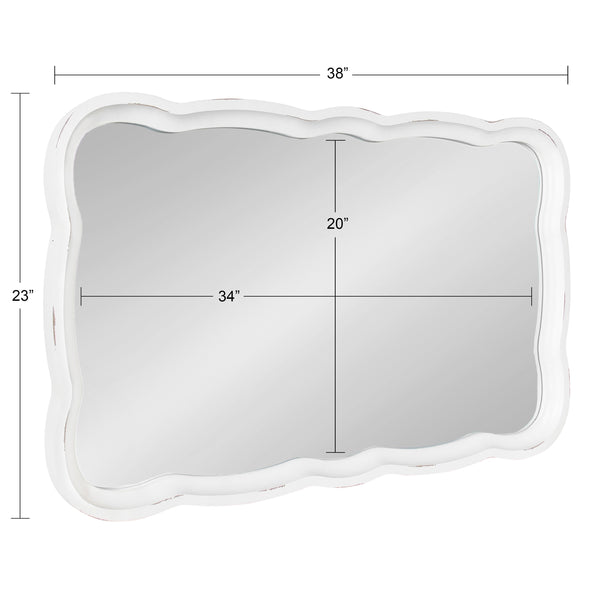 Hatherleigh Scallop Wood Wall Mirror