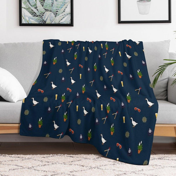 Hot Fuzz Pattern Throw Blanket