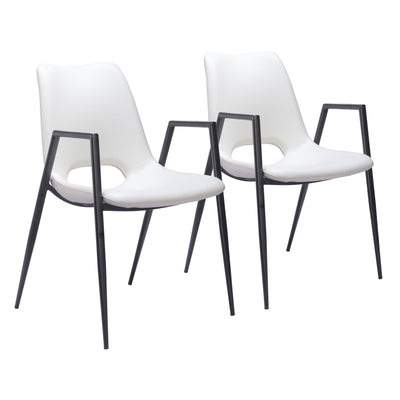 Desi Dining Chair (Set of 2) White