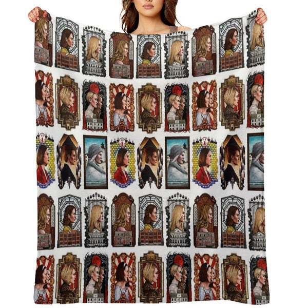 The Queen of Horror Story Shrink-resistant Throw Blanket