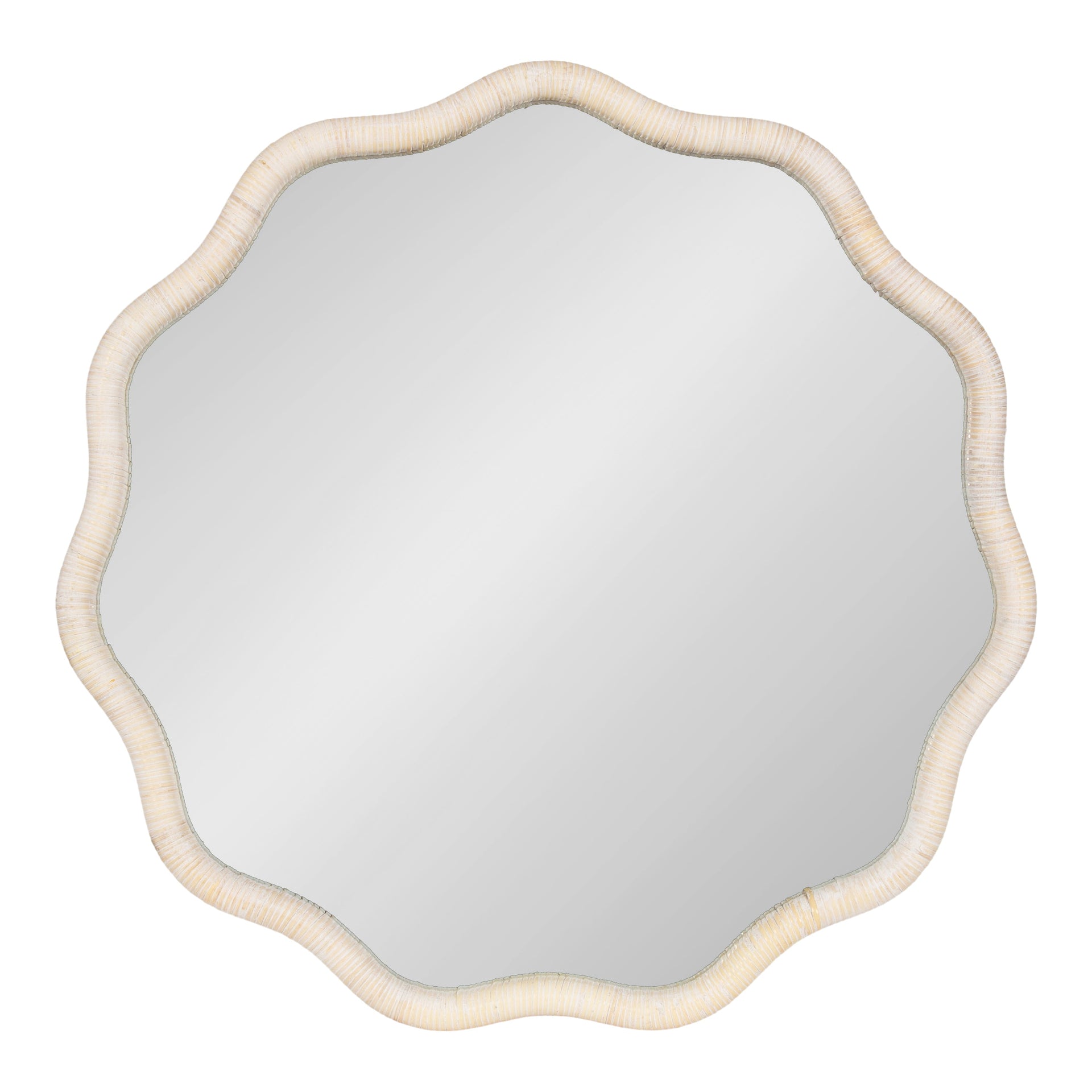 Rahfy Scallop Framed Wall Mirror