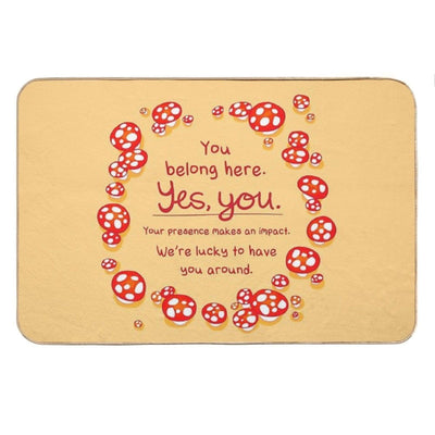 You Belong Here Mushroom Fairy Ring Bath Mat