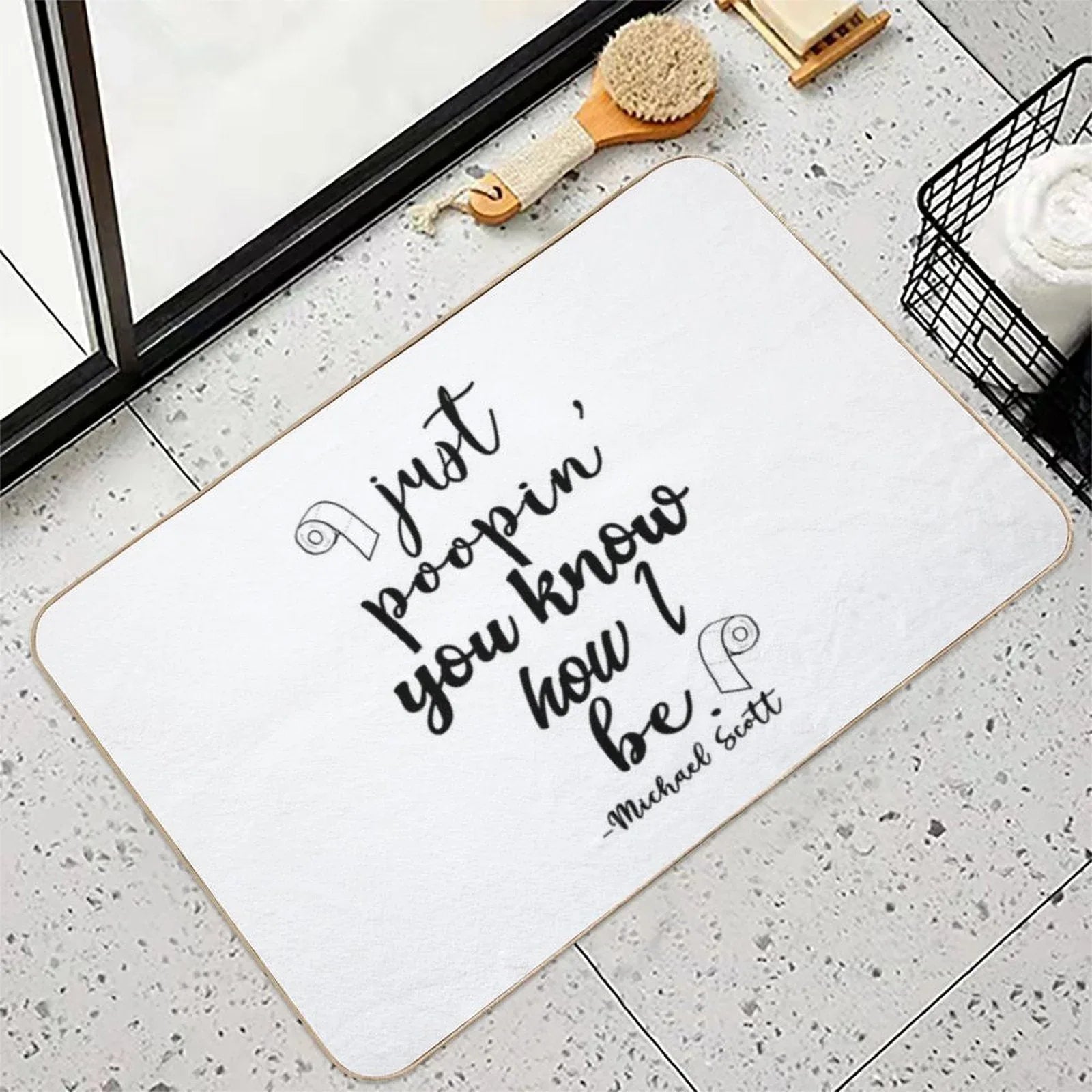 Just Poopin' You Know How I Be Tshirt Bath Mat