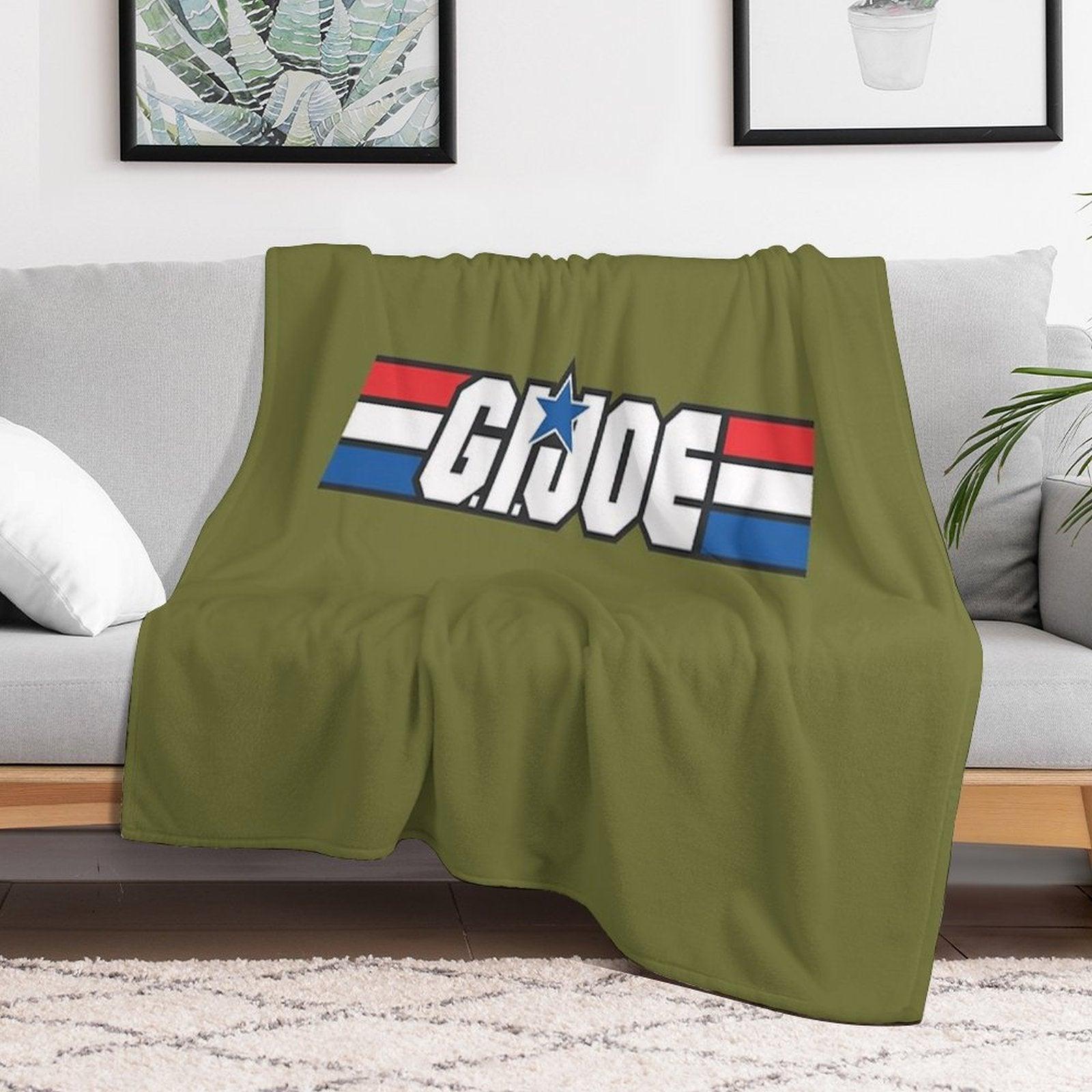 Gi Joe Logo Artwork Throw Blanket