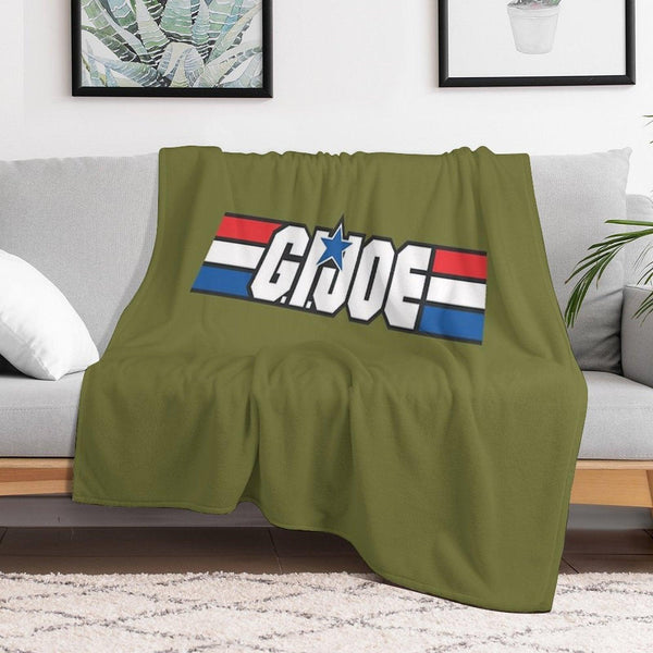 Gi Joe Logo Artwork Throw Blanket
