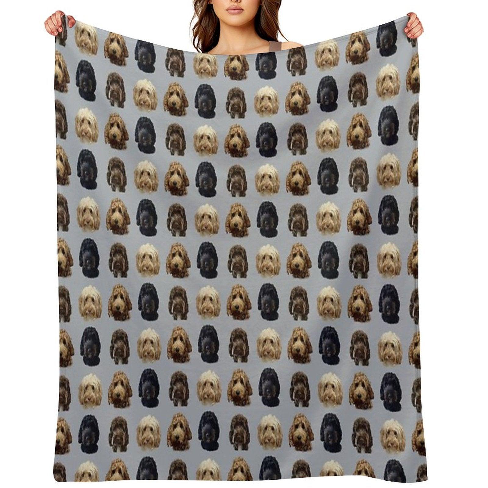 Cockapoo Dog Collection Throw Blanket